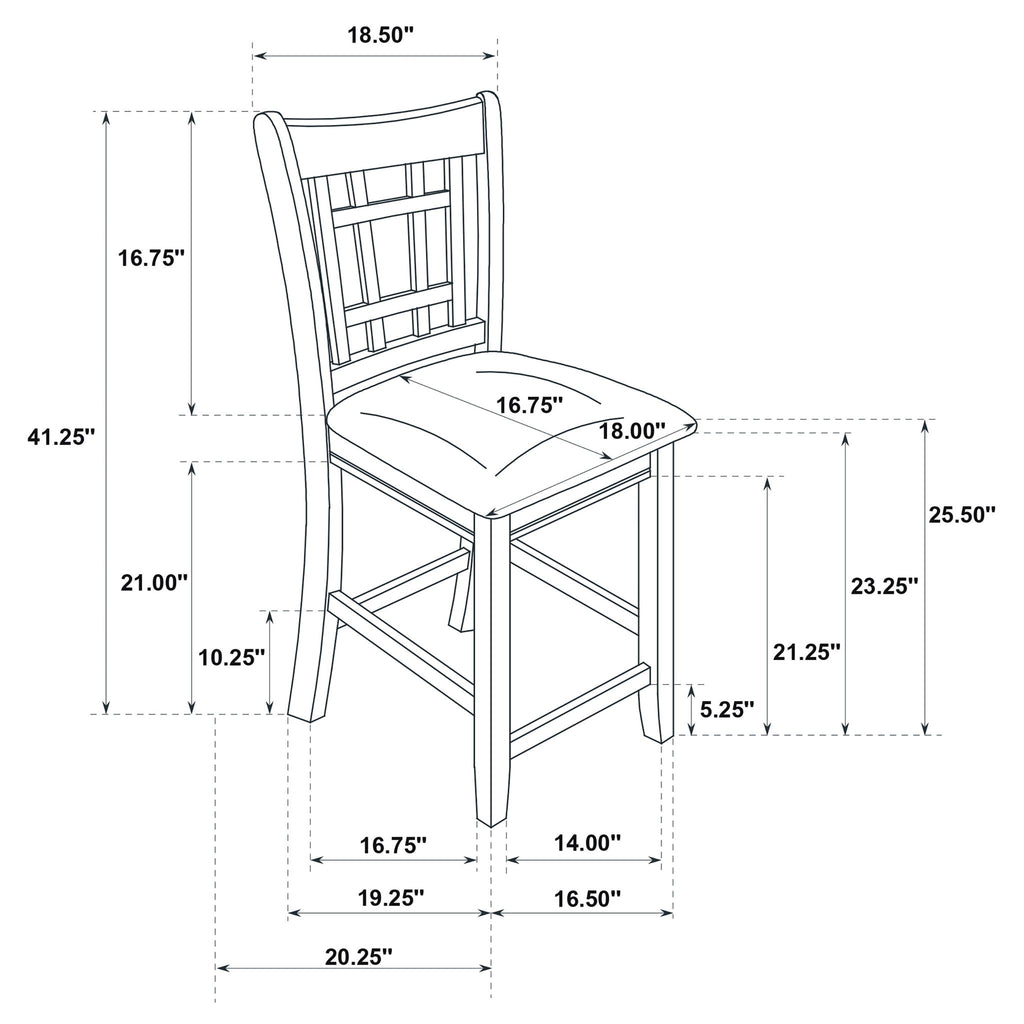 Avonlea - 5 Piece Set With Round Table And Upholstered Chairs - Chestnut