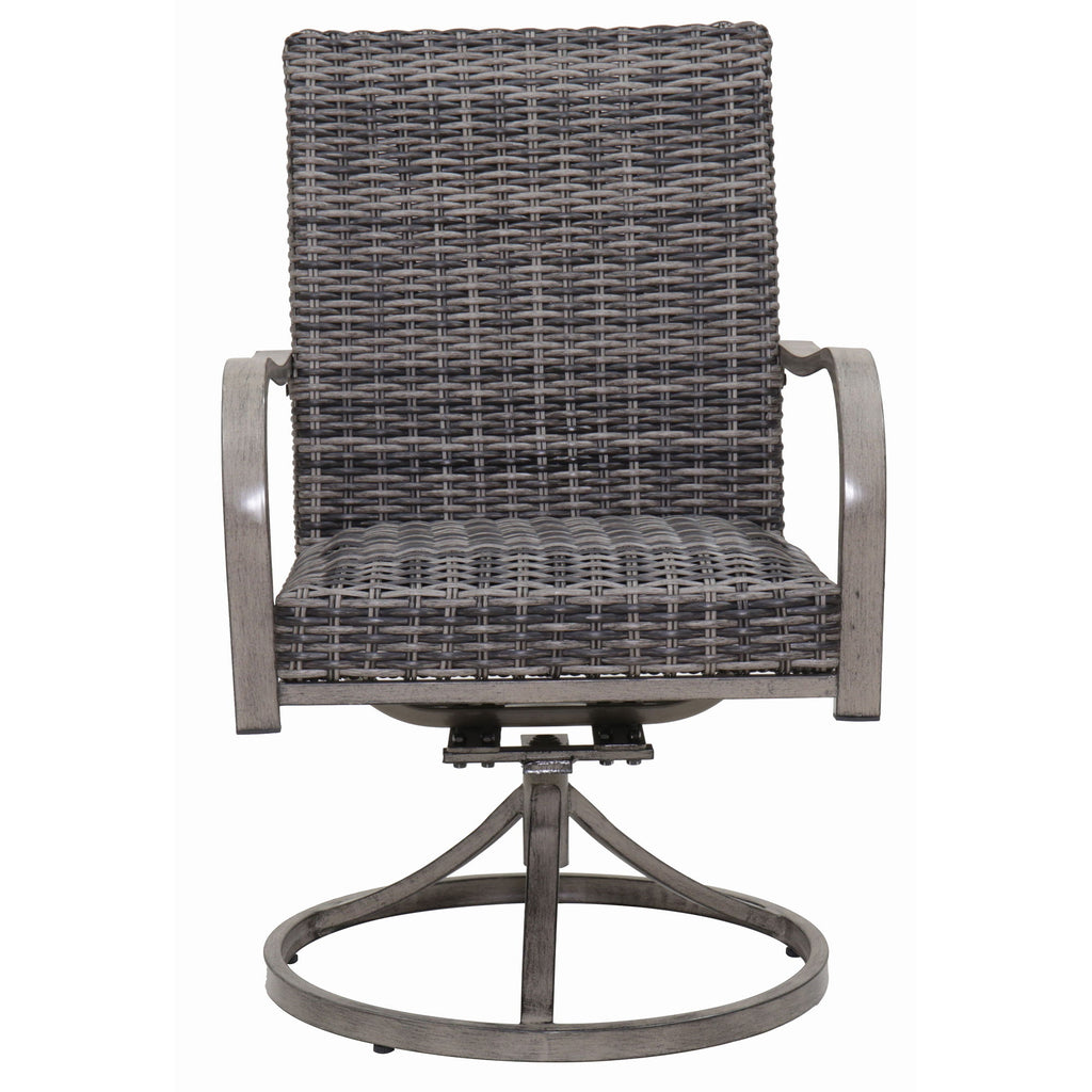 Outdoor Swivel Dining Chair (Set of 2) - Gray