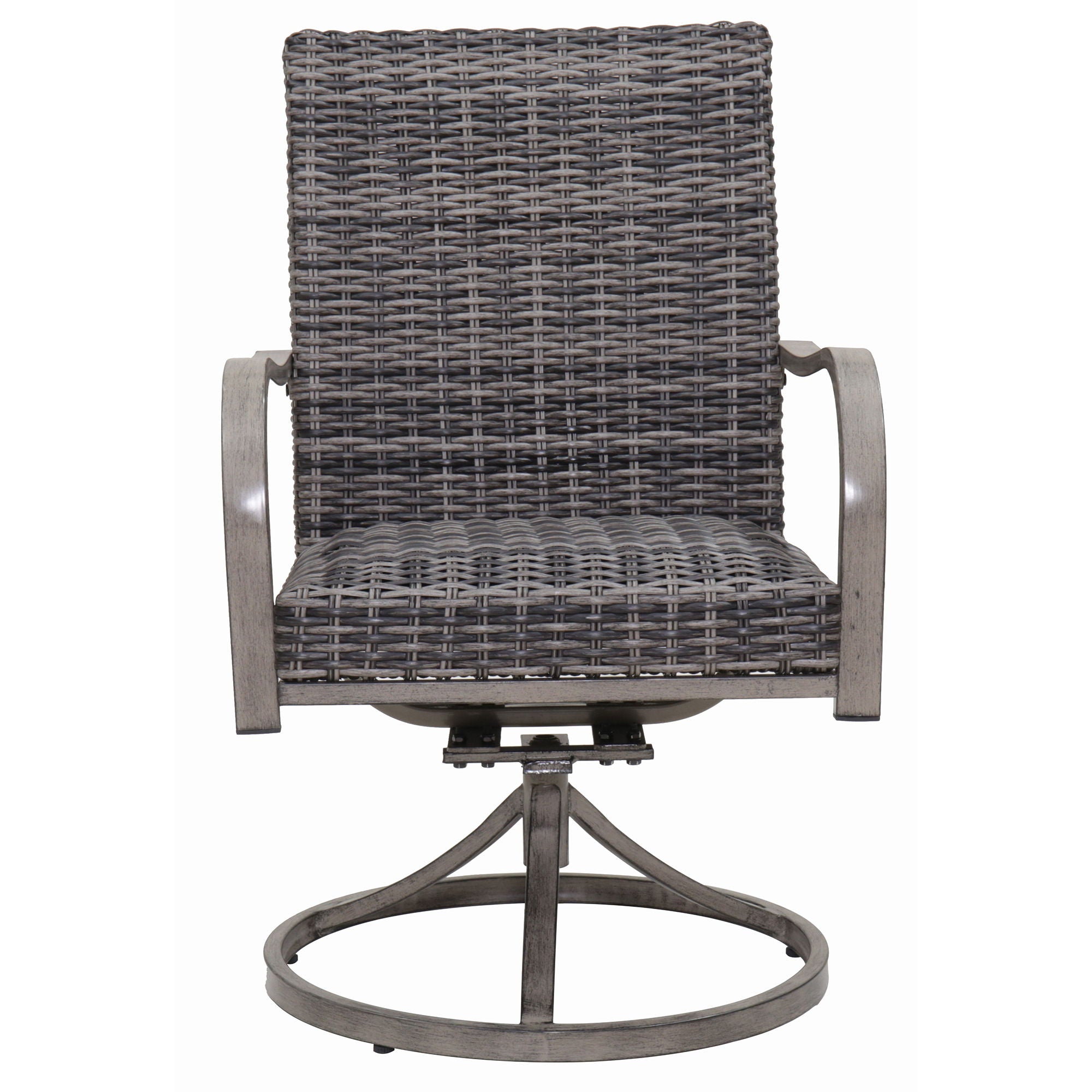 Outdoor Swivel Dining Chair (Set of 2) - Gray