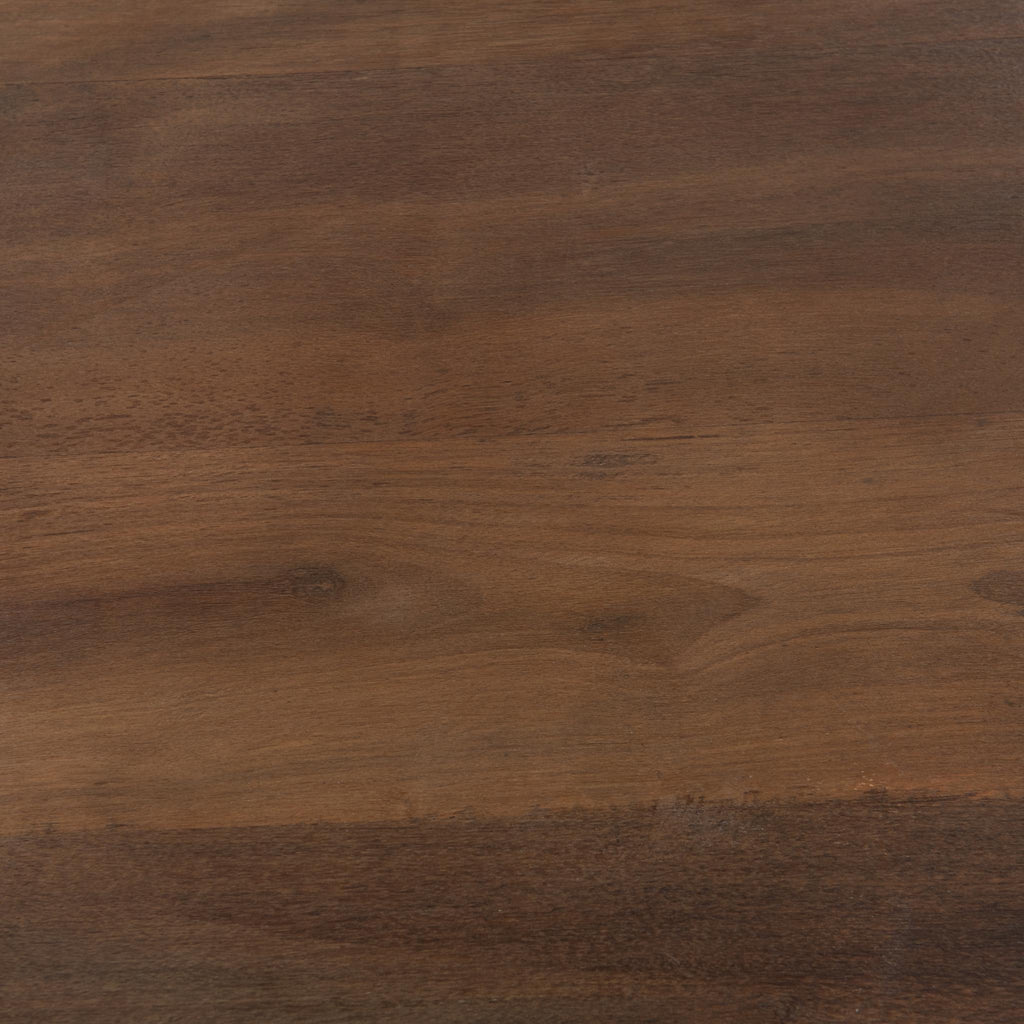 Amira - Large Round Accent Table - Dark Brown