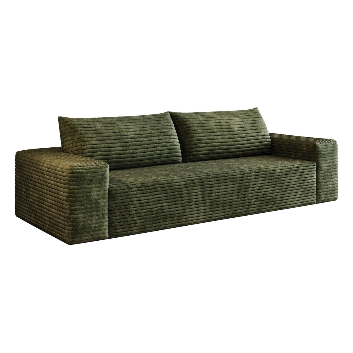 3 Setaser Sofa, Deep Seat Couches For Living Room - Green