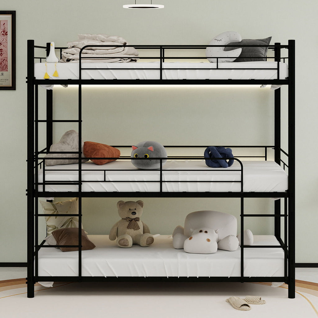 Triple Frame Bed With Built In Ladder