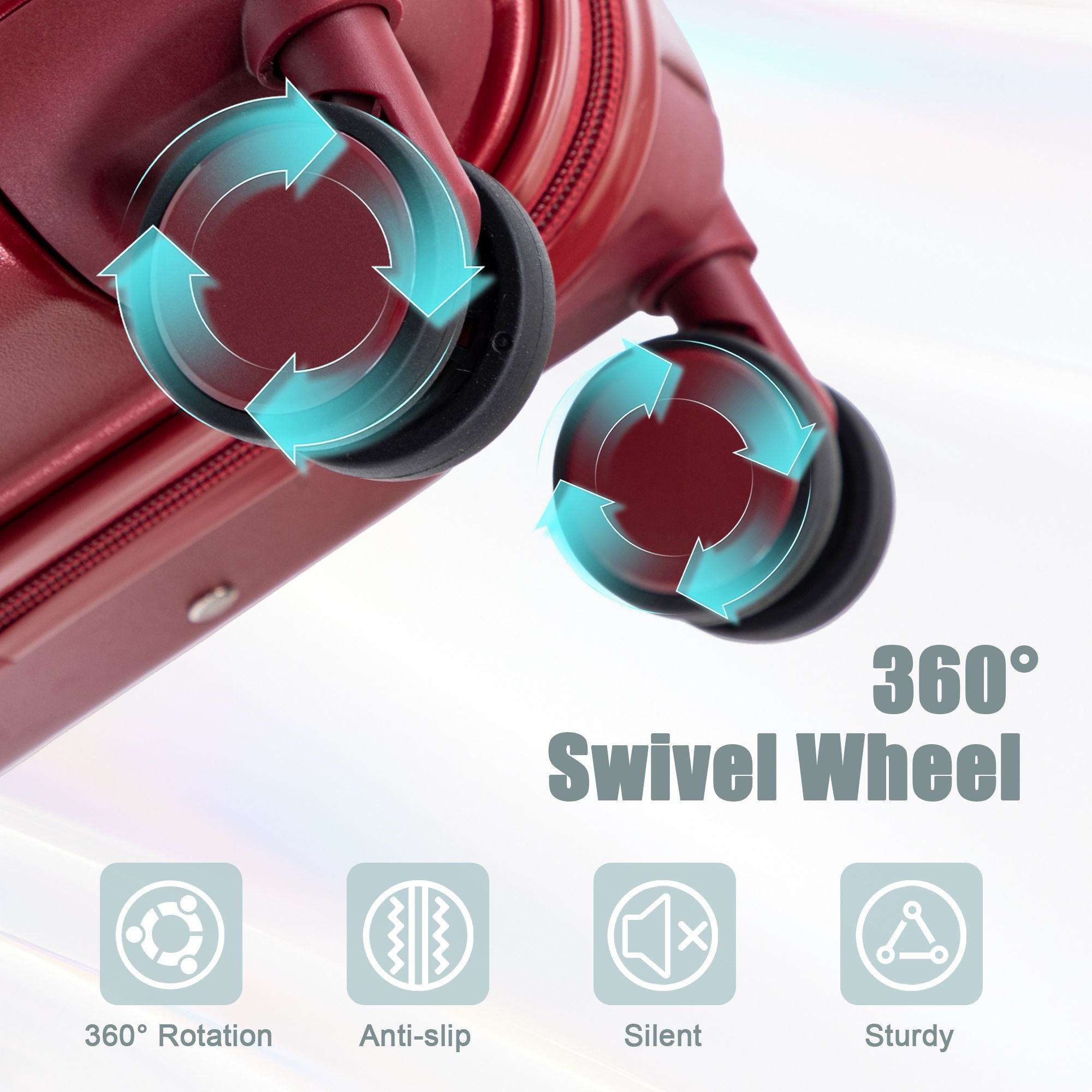 Spinner Luggage Set With Combination Lock