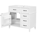 Modern Bathroom Vanity With Sink Top, Flip Drawer Design