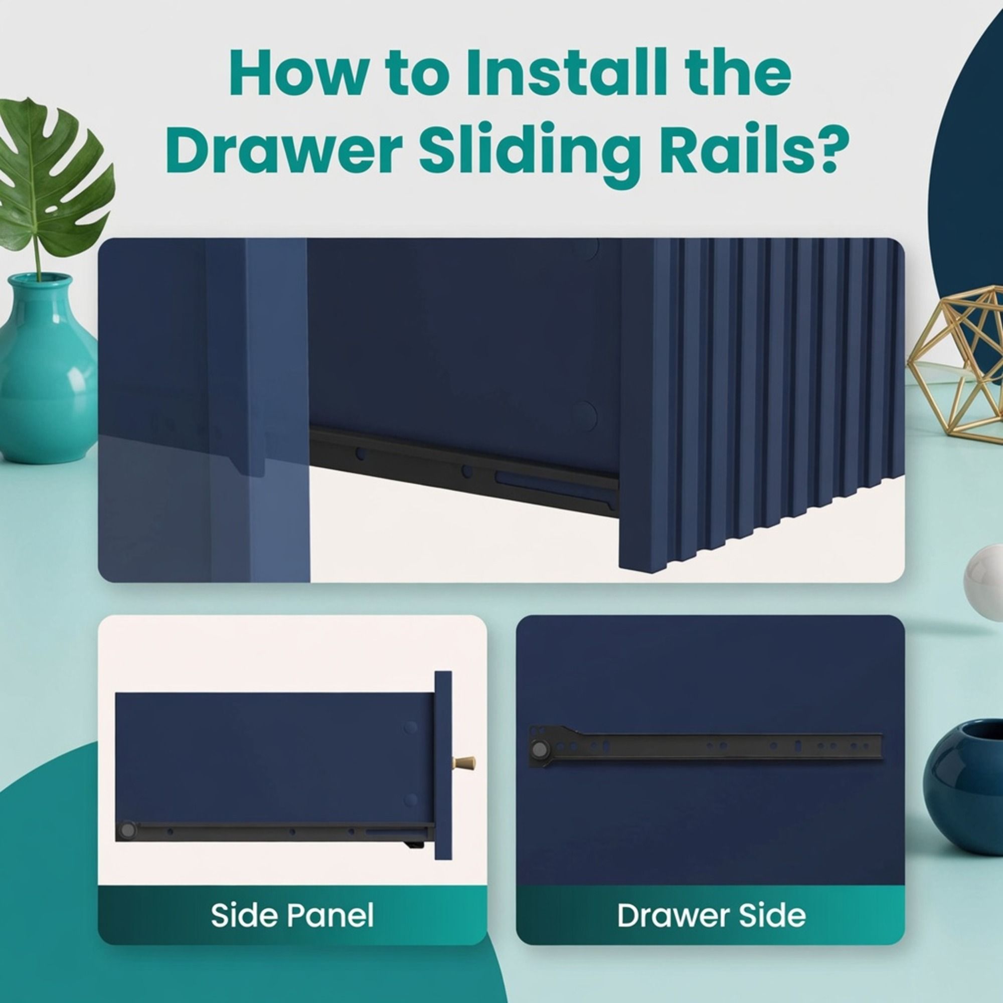 Modern 6 Drawer Fluted Dresser