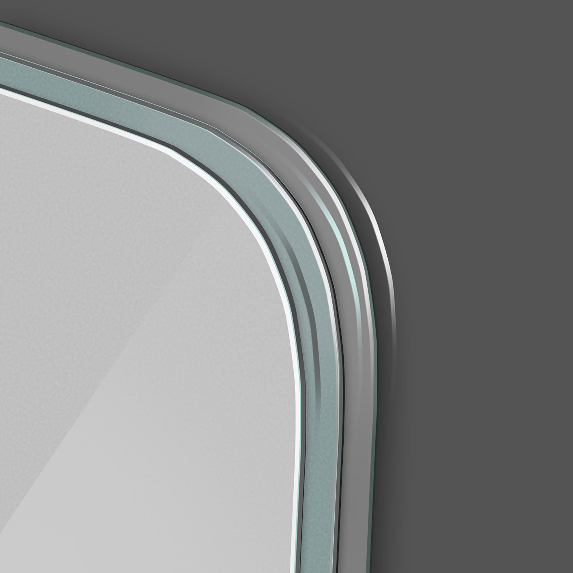 Bathroom Vanity Mirror, Wall Mounted Mirror For Bathroom Anti-Fog Waterproof - Clear