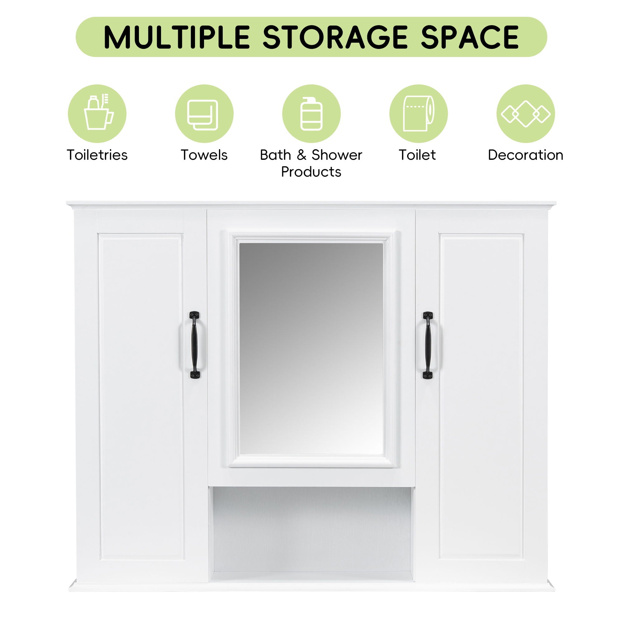 Modern Wall Mounted Medicine Cabinet With Mirror