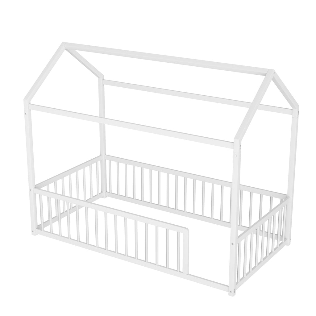 Montessori Floor Bed Frame With House Shape