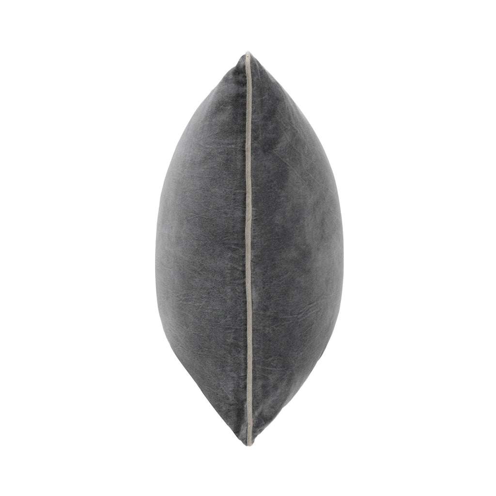 Heirloom Velvet - SLD Pillow - Stone Gray
