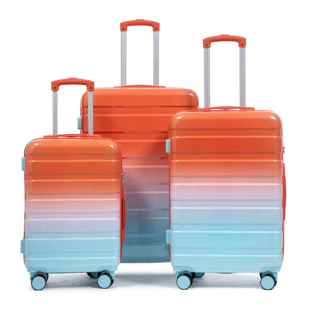 Luggage Set 20" /24" /28" With Combination Lock And Silent Wheels