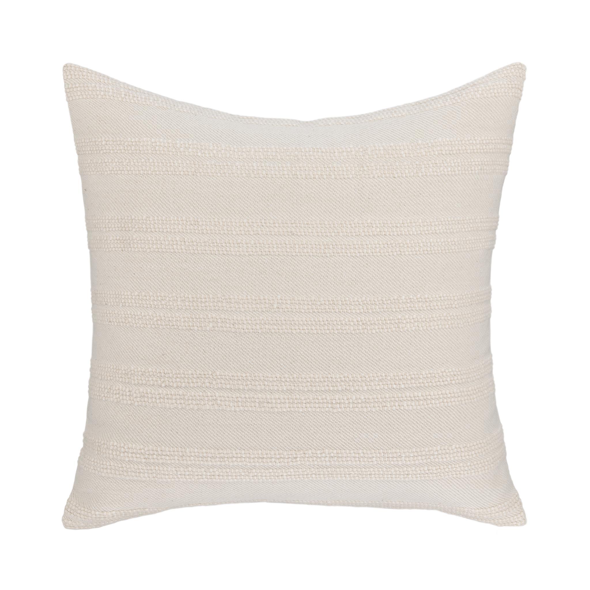 York - 26" x 26" Pillow - Natural / Ivory