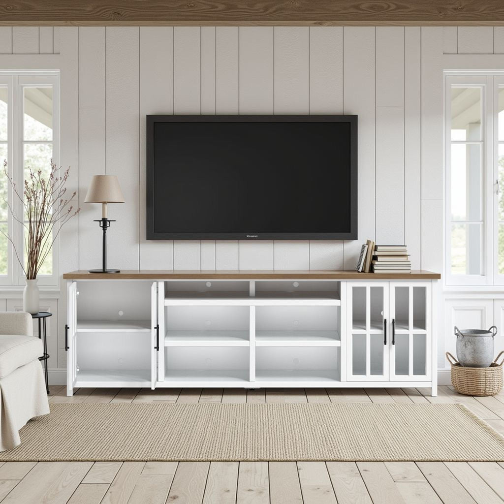 Hampton - TV Stand Console & Cable Management