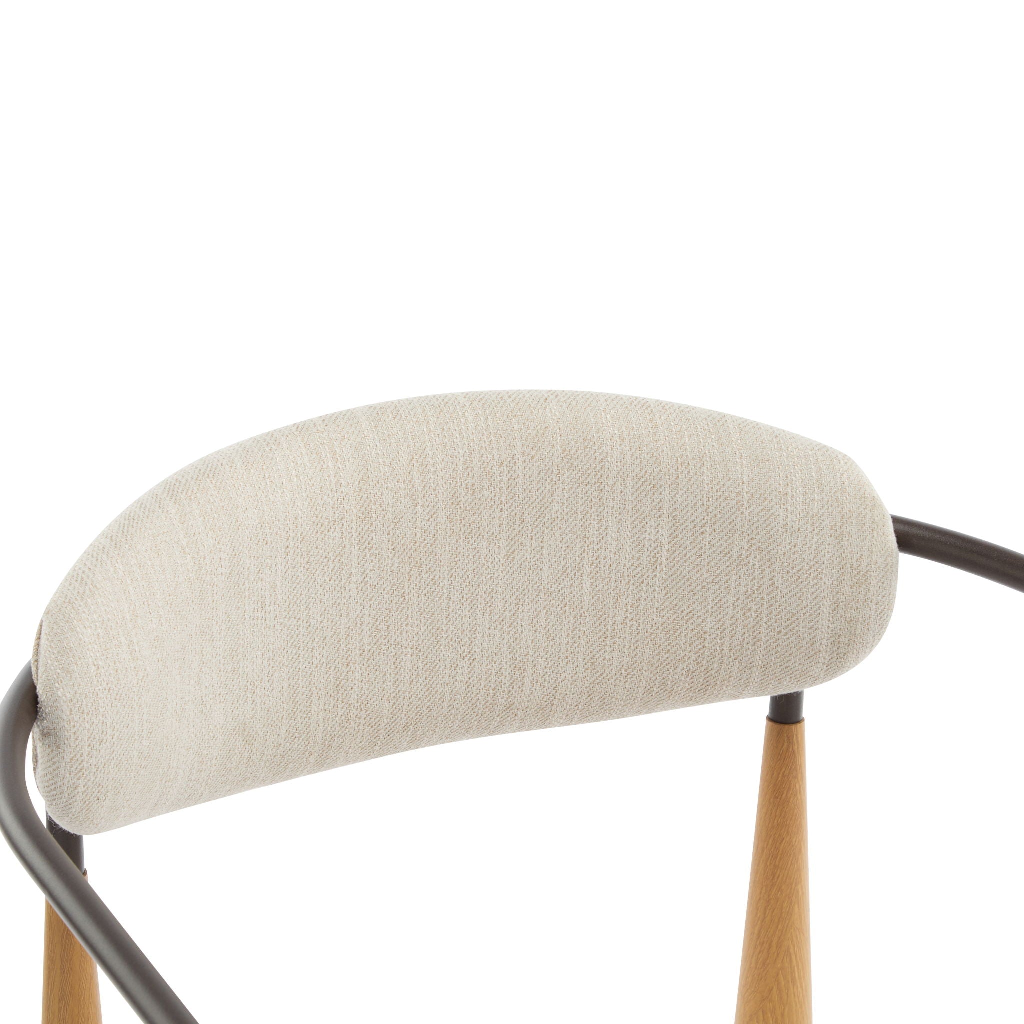Modern Luxe Dining Arm Chair Set With Upholstery
