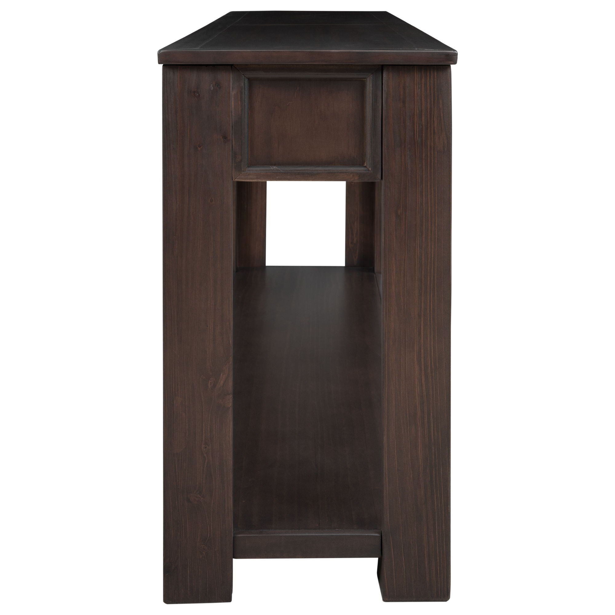 Hearth & Haven Clara - Console Table With Storage Drawers And Bottom Shelf