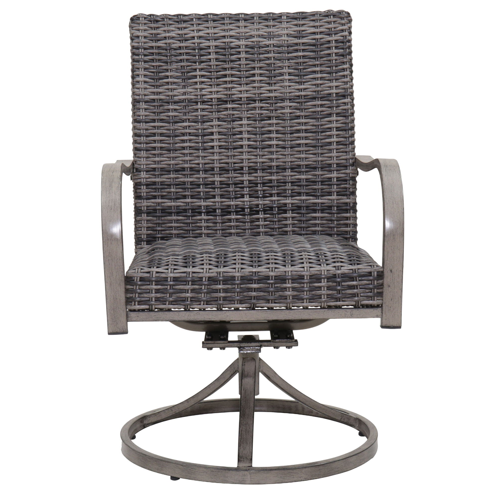 Outdoor Swivel Dining Chair (Set of 2) - Gray