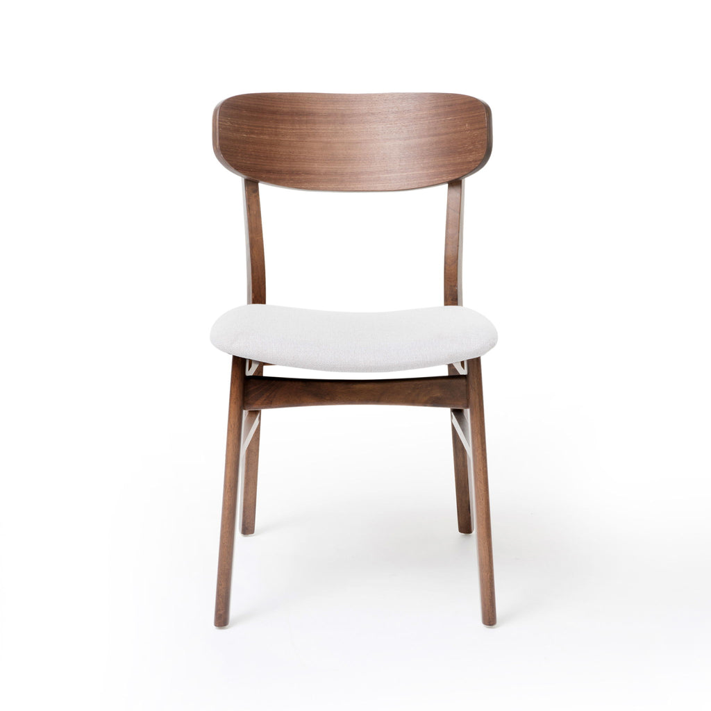 Elegant Fabric Dining Chair With Cushioned Seat