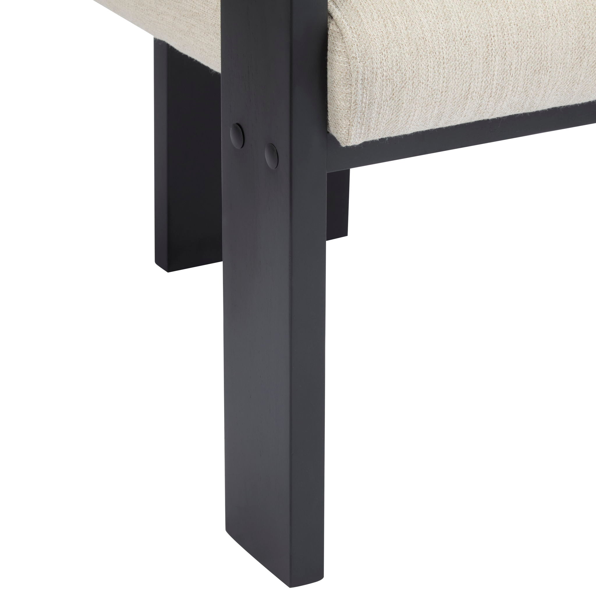 Dining Chairs & Pillow Back (Set of 2) - Beige / Black