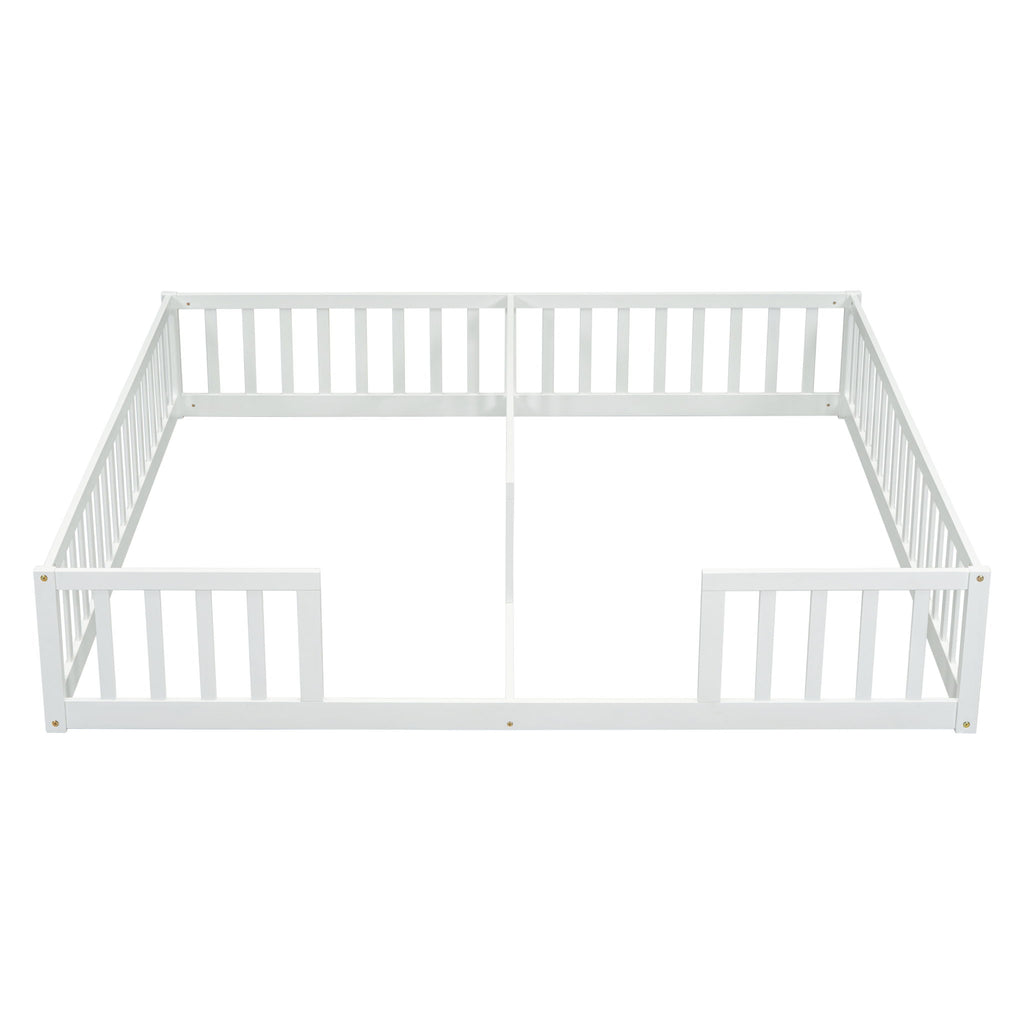 Double Floor Bed With Fence, Guardrails, Without Door