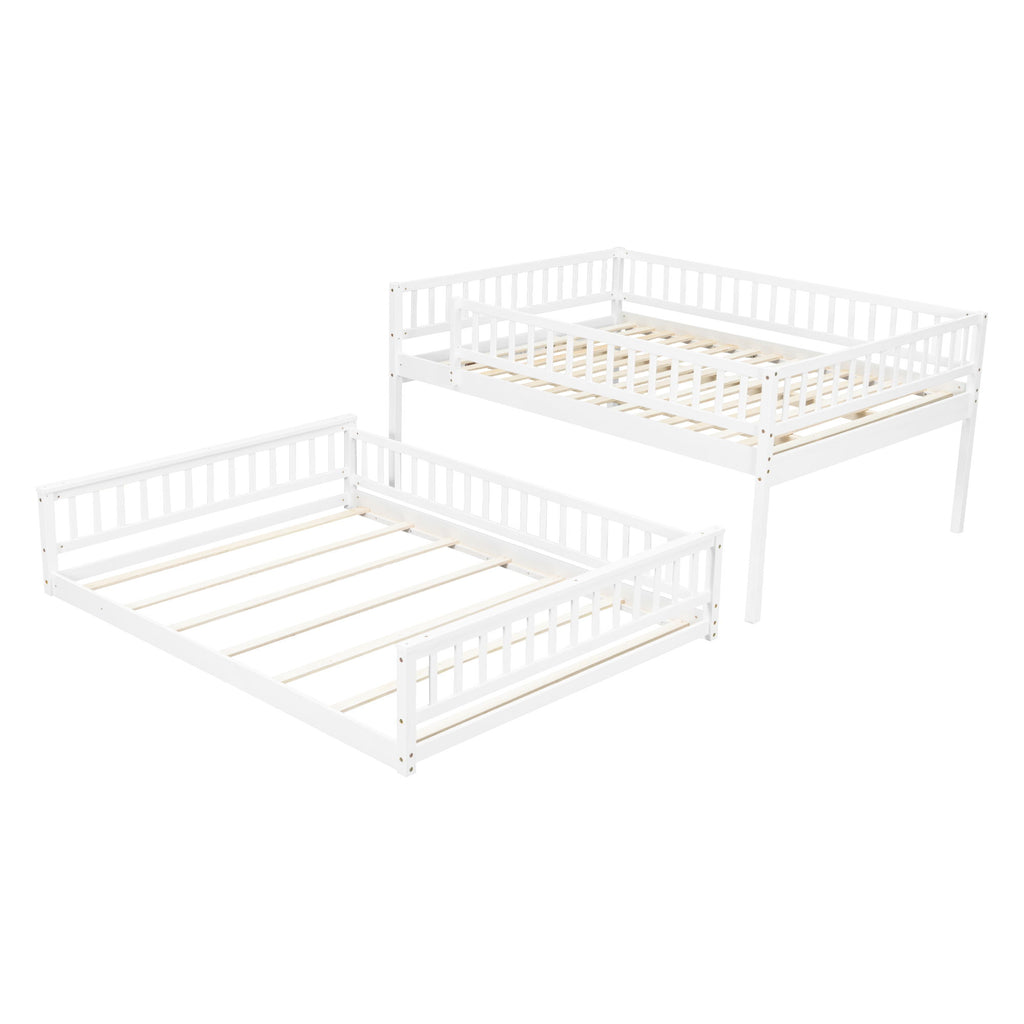 Bunk Bed With Ladder And Guardrails