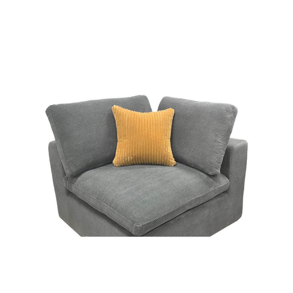 Custom Configuration Modular Sectional & Toss Pillows