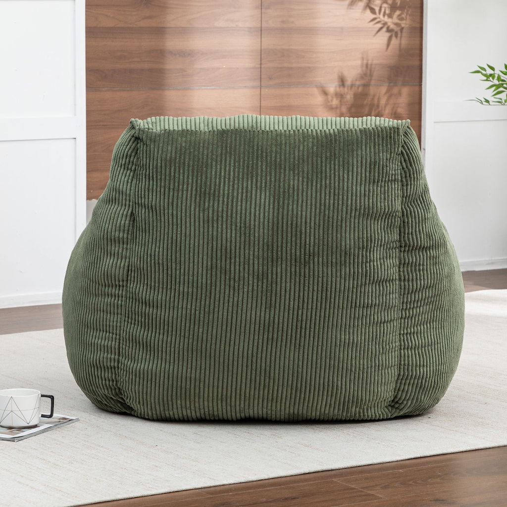 Comfy Bean Bag Chair With Filler, Fluffy And Cozy Seating