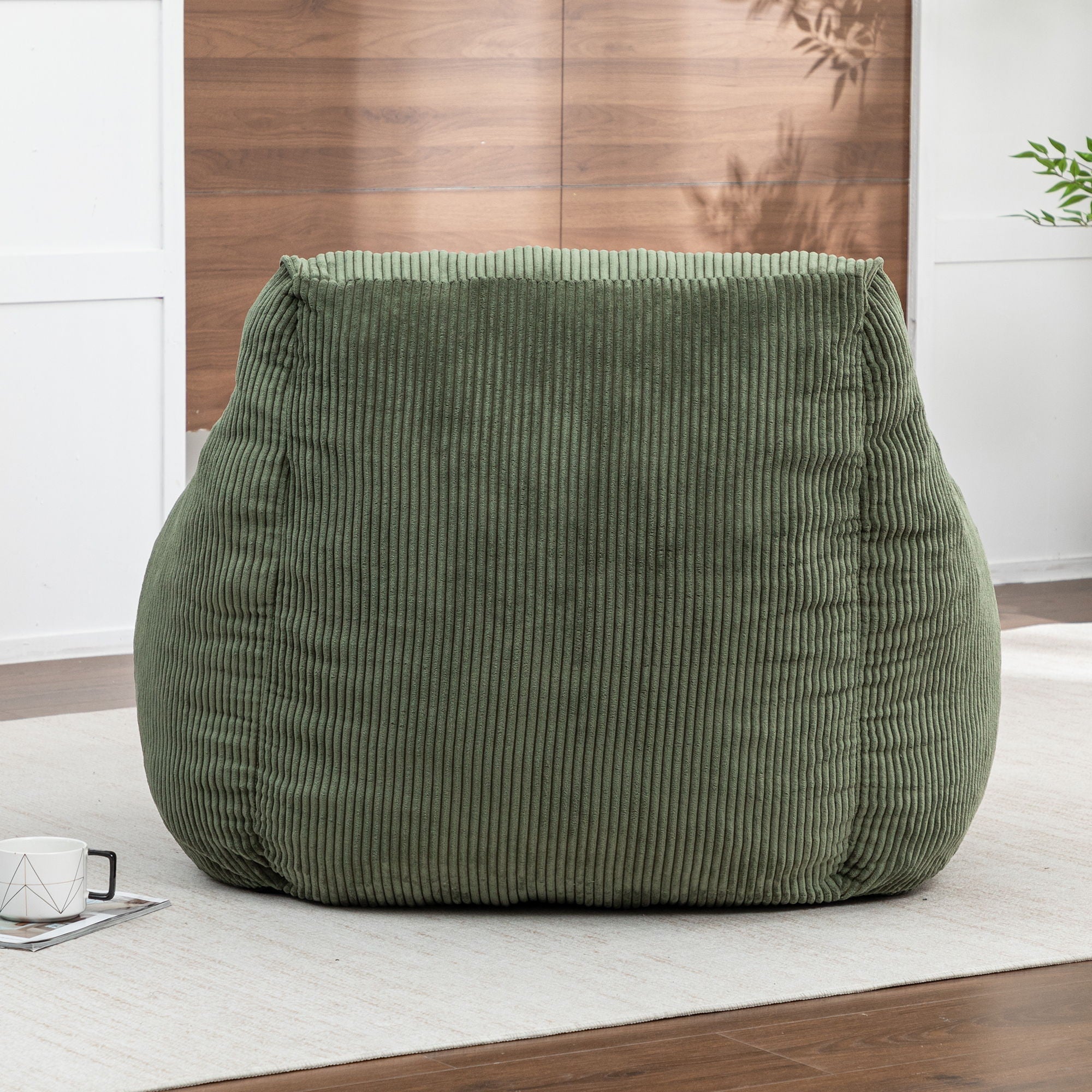 Comfy Bean Bag Chair With Filler, Fluffy And Cozy Seating