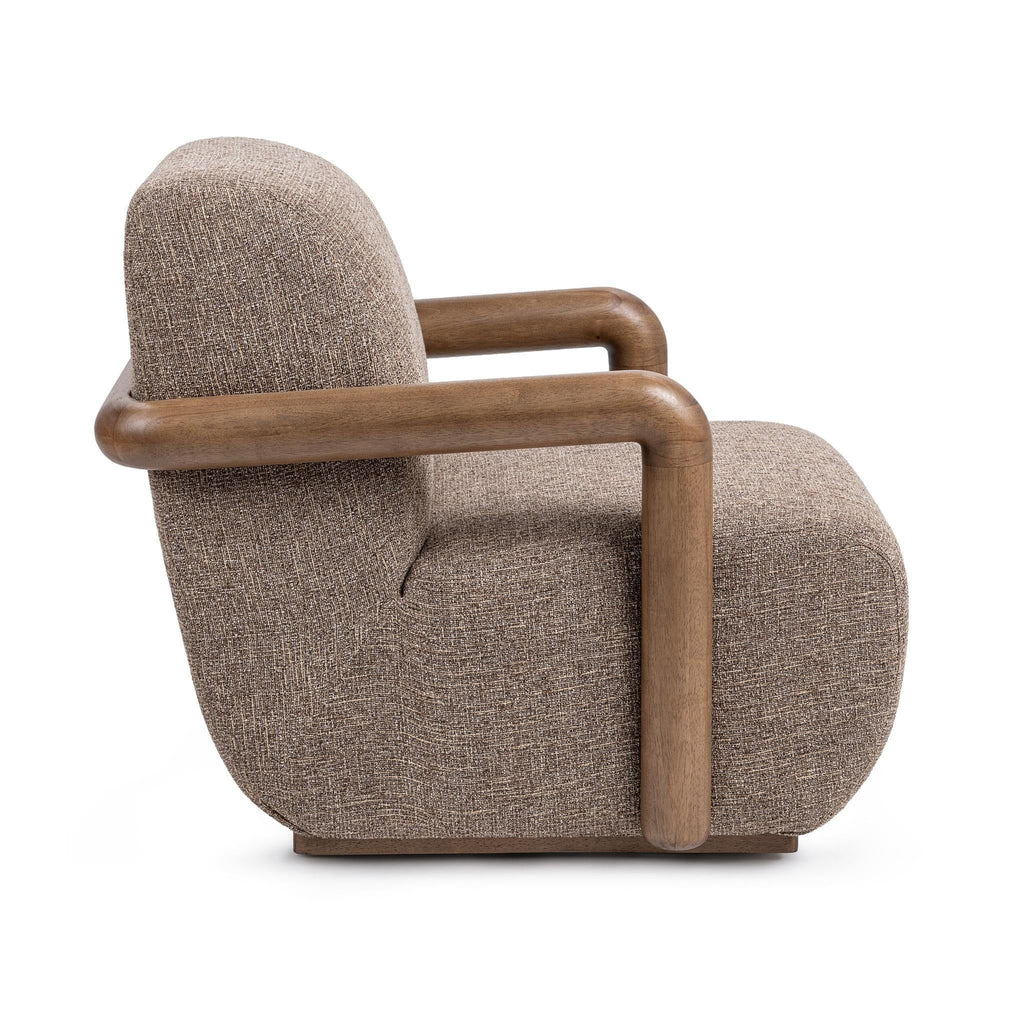 Welson - Swivel Accent Chair - Warm Mocha