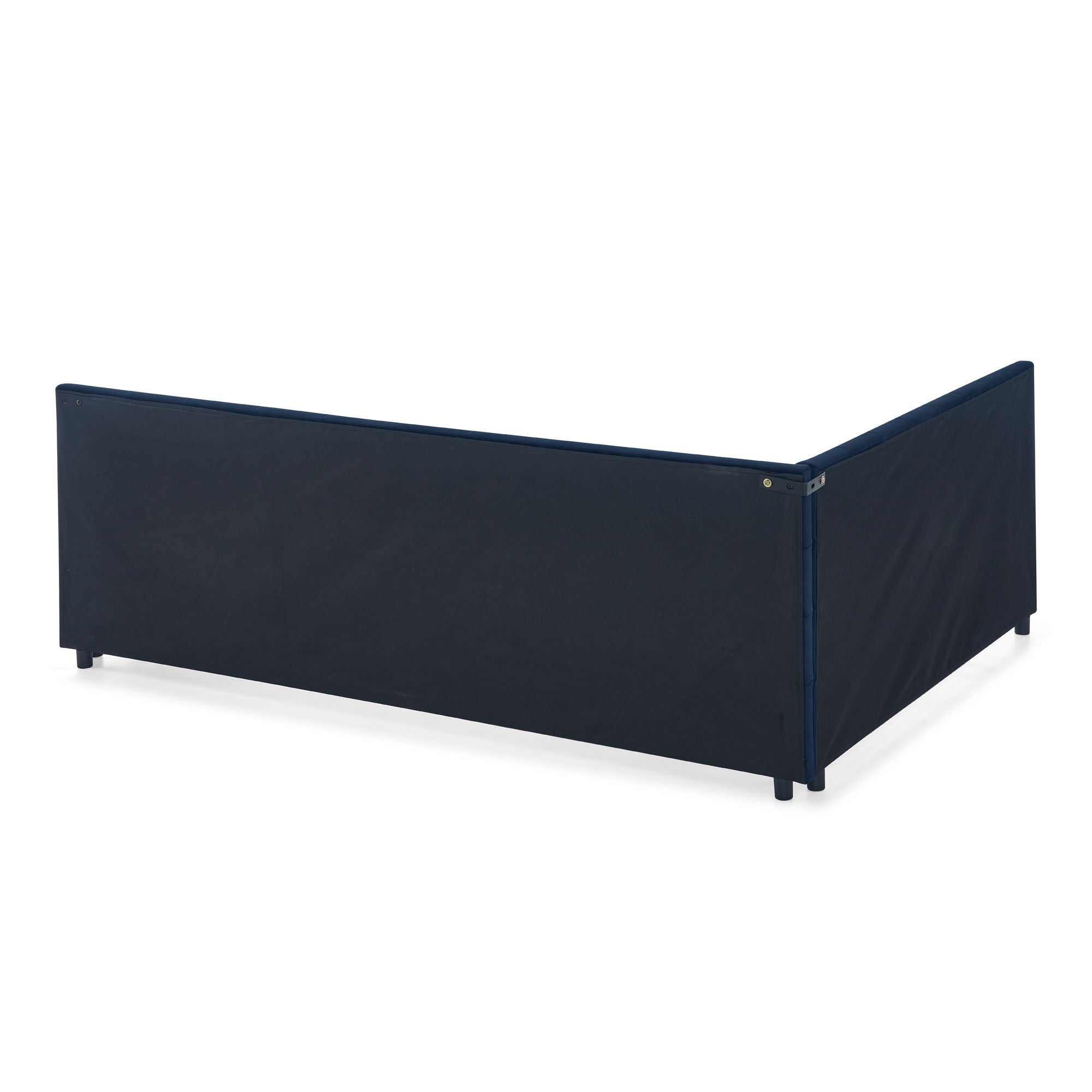 Elegant Design Storage Upholstered Tufted Bed Frame With Backrest And Armrests