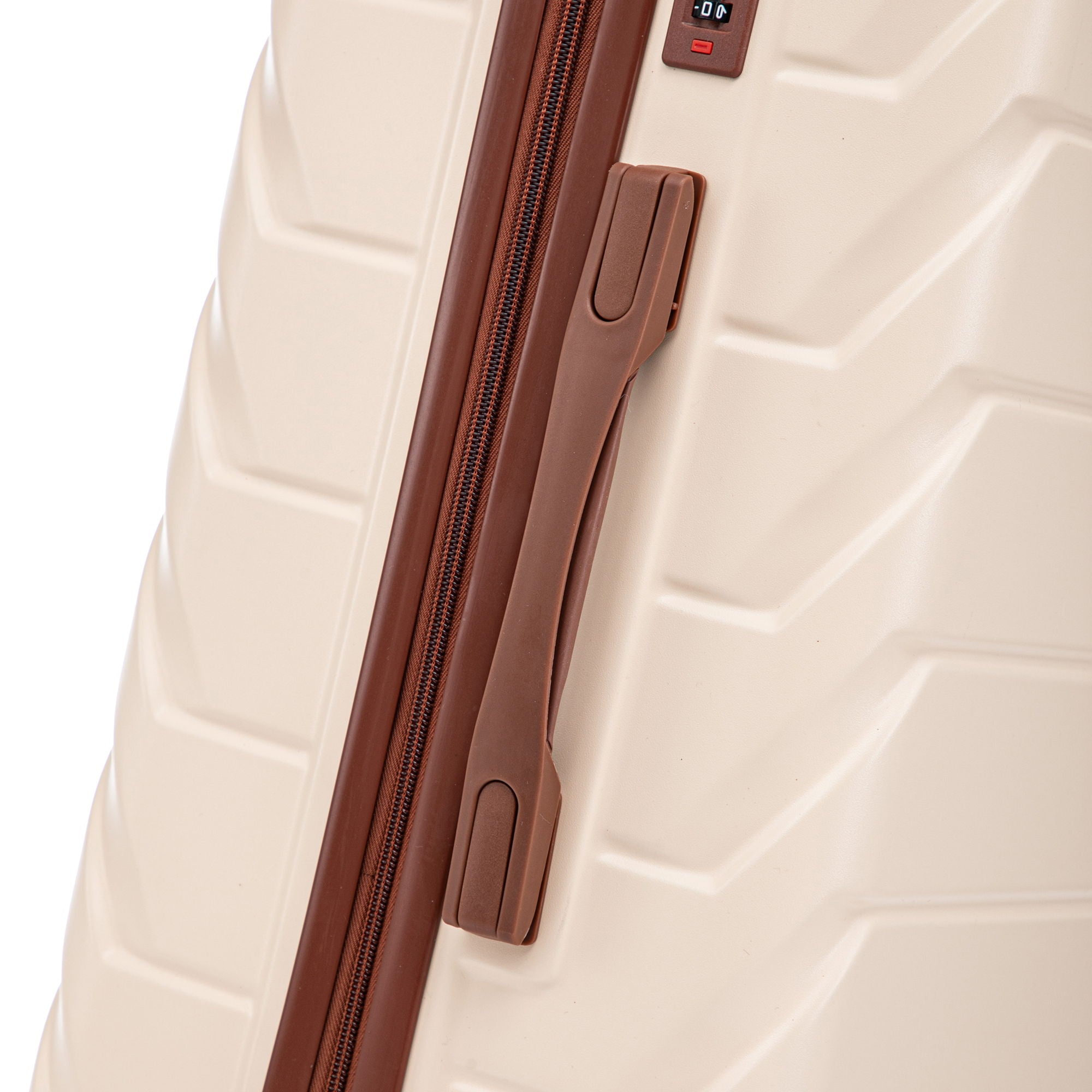 Hard Shell Luggage With Scratch Resistant Surface, 4 Wheels, Combination Lock & Side Hooks