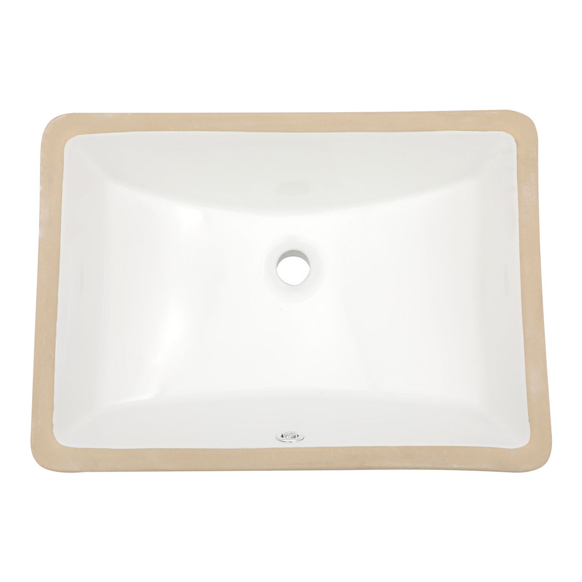 Modern Ceramic Undermount Bathroom Sink With Overflow, High Quality