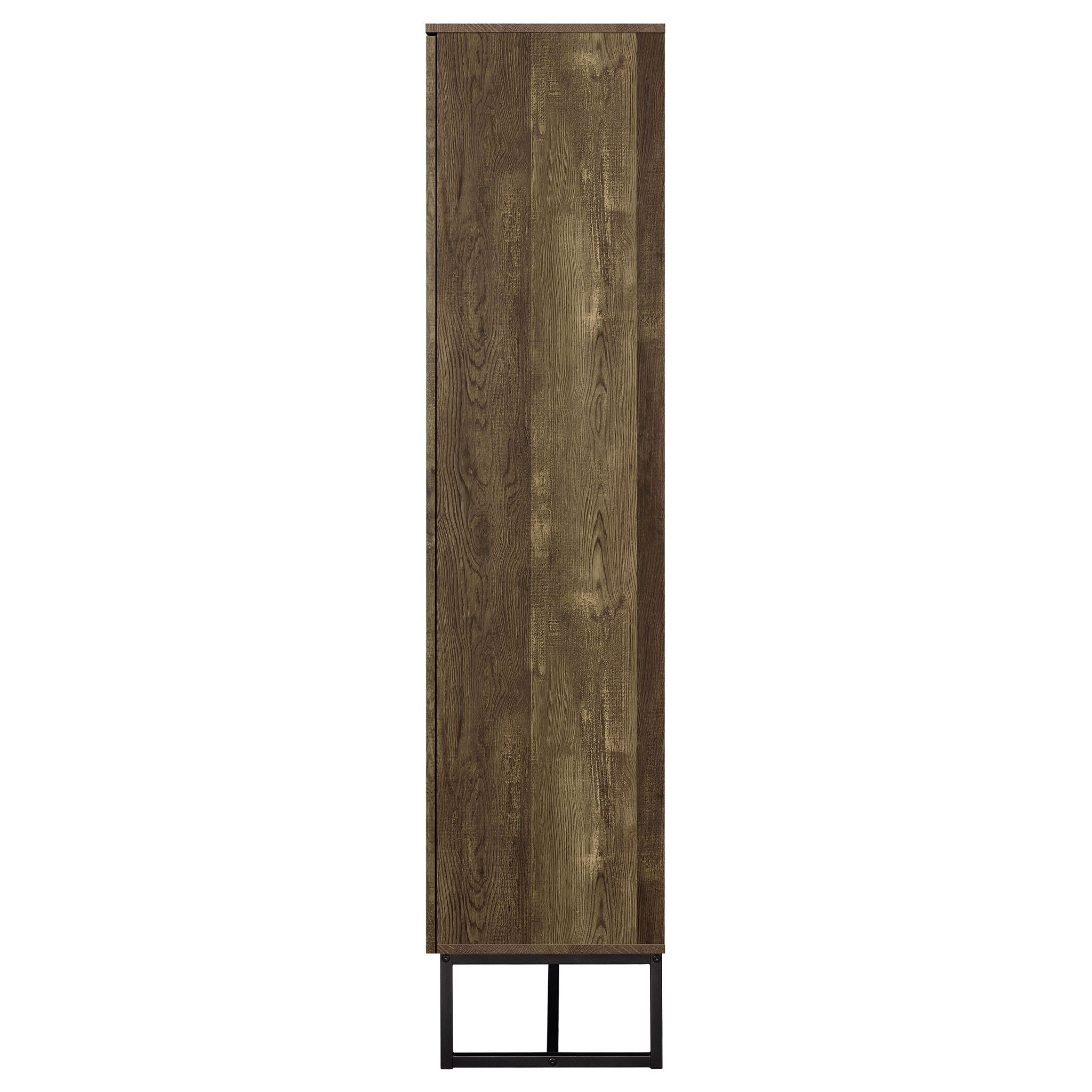 Gunderson - 8 Shelf Accent Cabinet - Oak