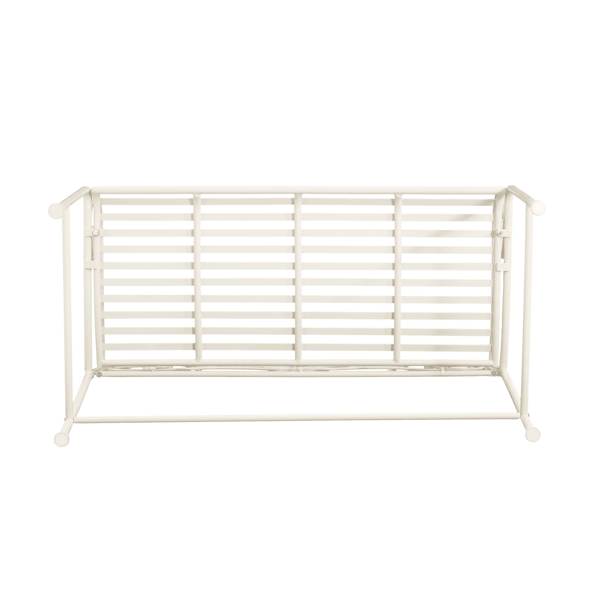 Sunnydaze - Outdoor Garden Bench - Matte White