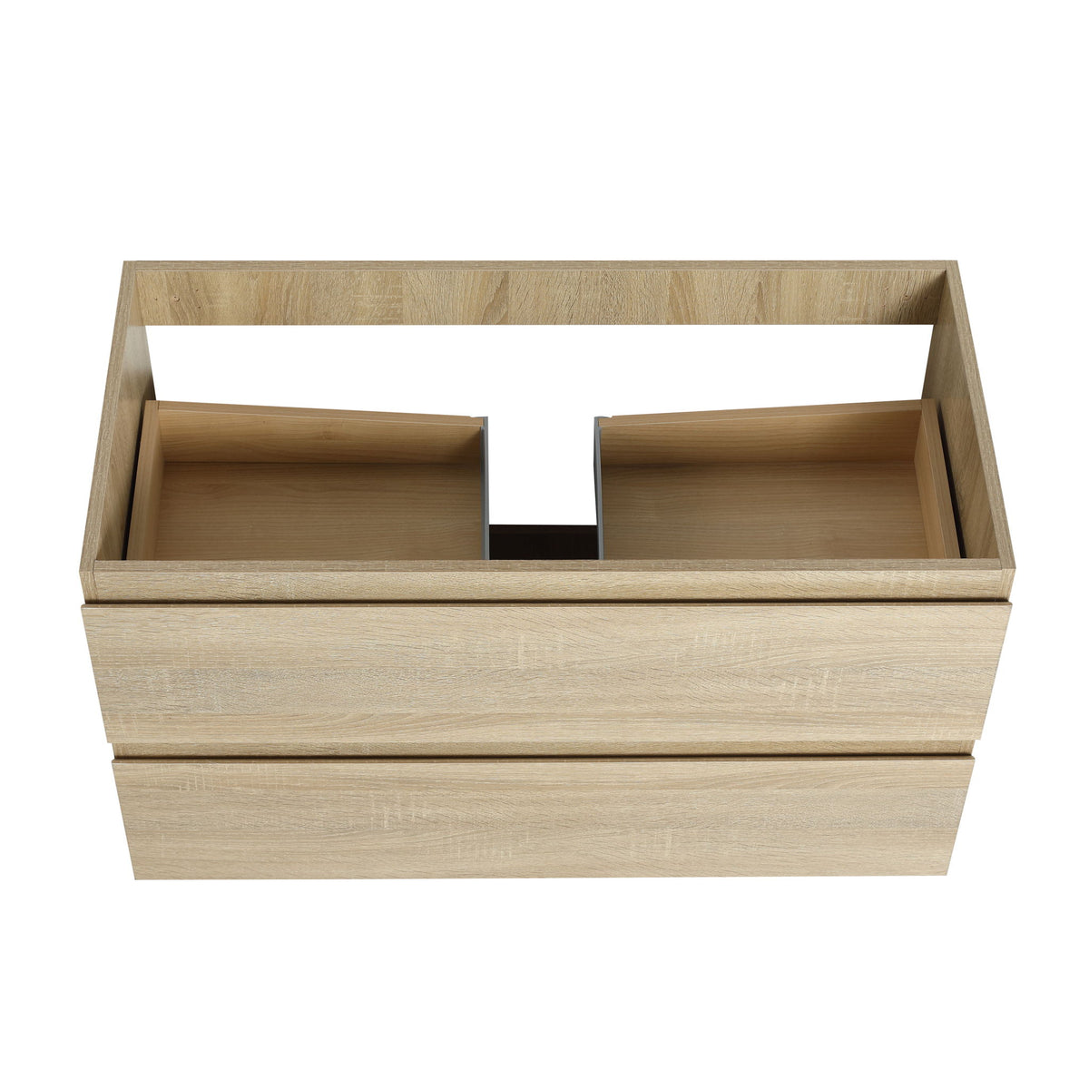 Wall Mounted Bathroom Vanity & Sink, 2 Soft Close Drawers
