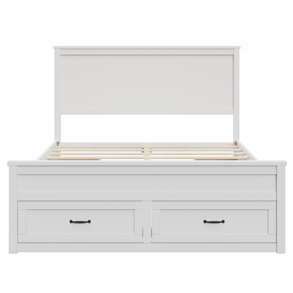 Modern Storage Platform Bed Frame With 6 Drawers