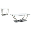 Garrett - 2 Piece Coffee Table Set - Chrome