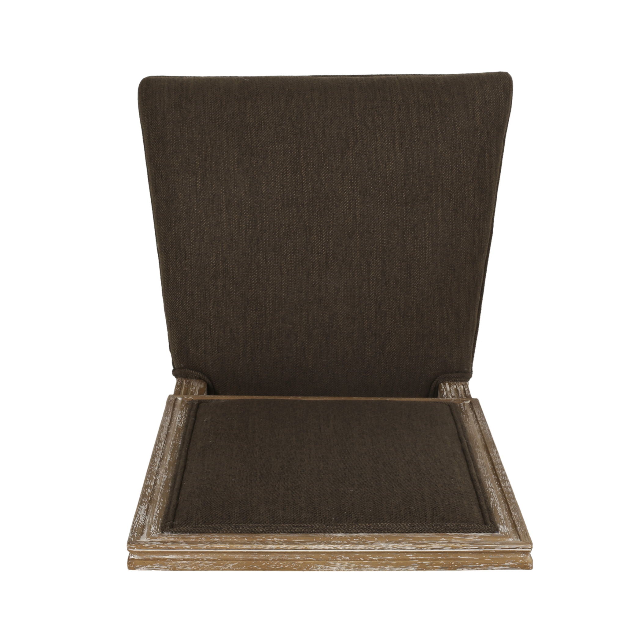 French Country Style Dining Chair With Upholstered Seating And Fluted Legs