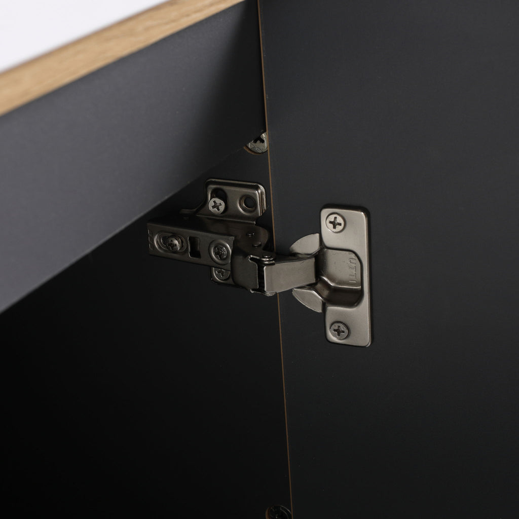 Contemporary Freestanding Bathroom Vanity With Adjustable Shelves