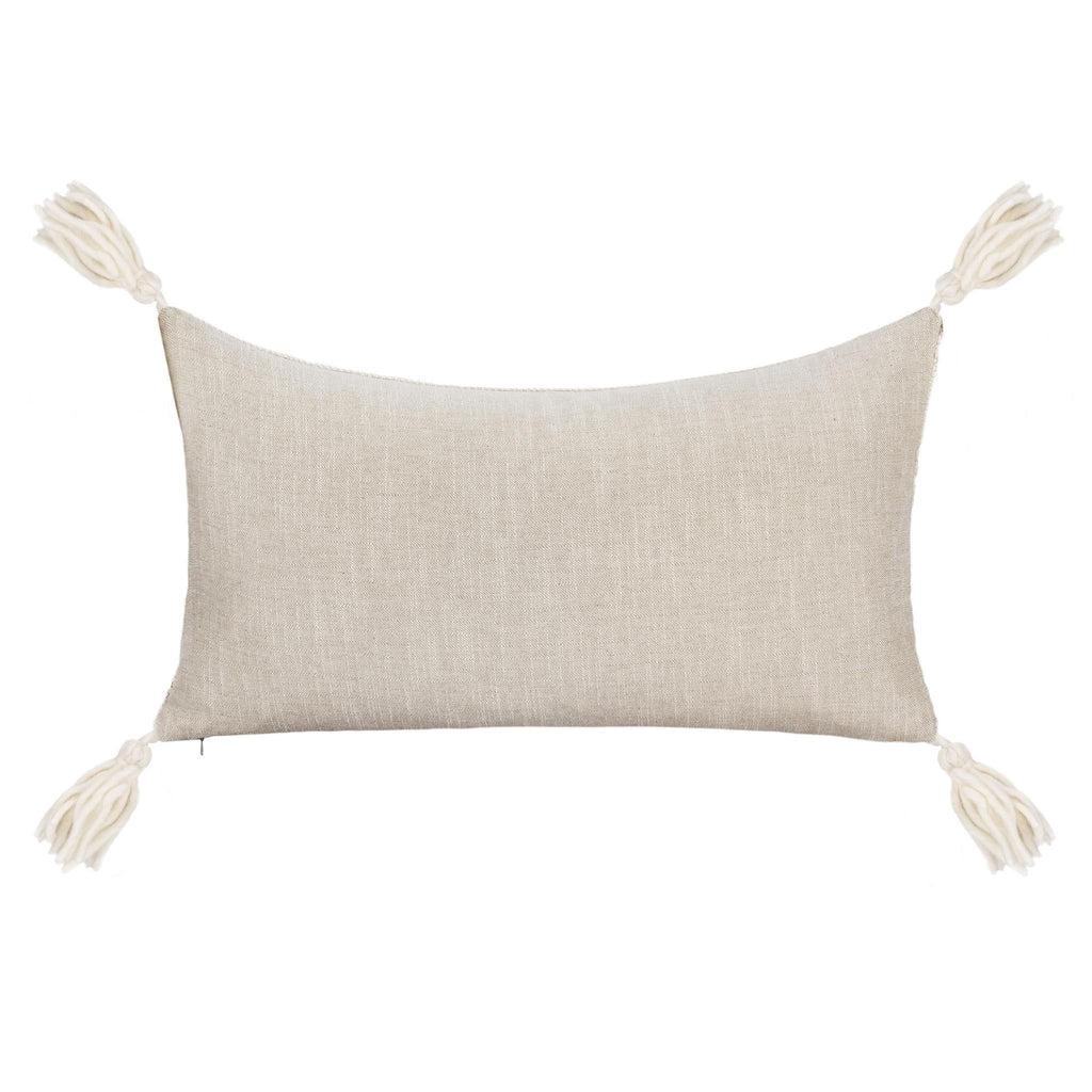 York - 26" x 26" Pillow - Natural / Ivory