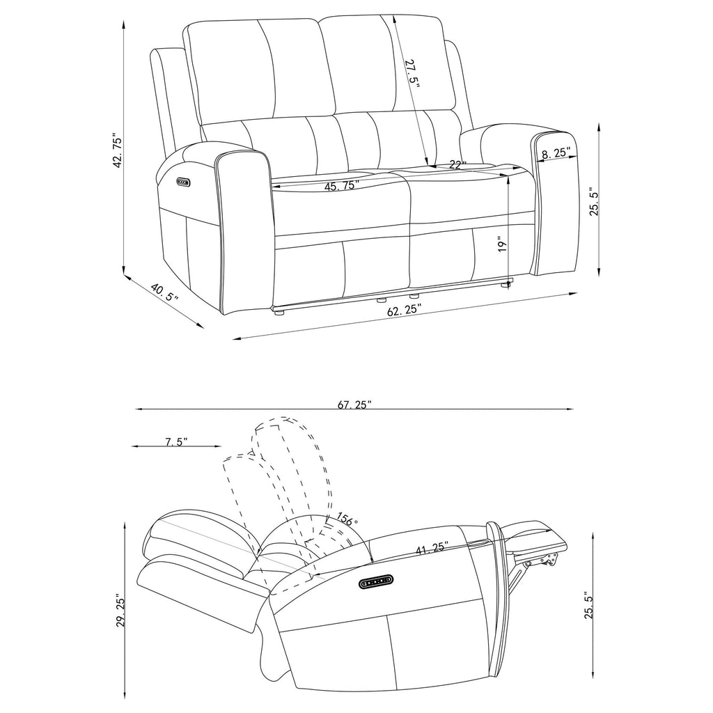 Boyce - Triple Power Reclining Loveseat With Independent Headrest