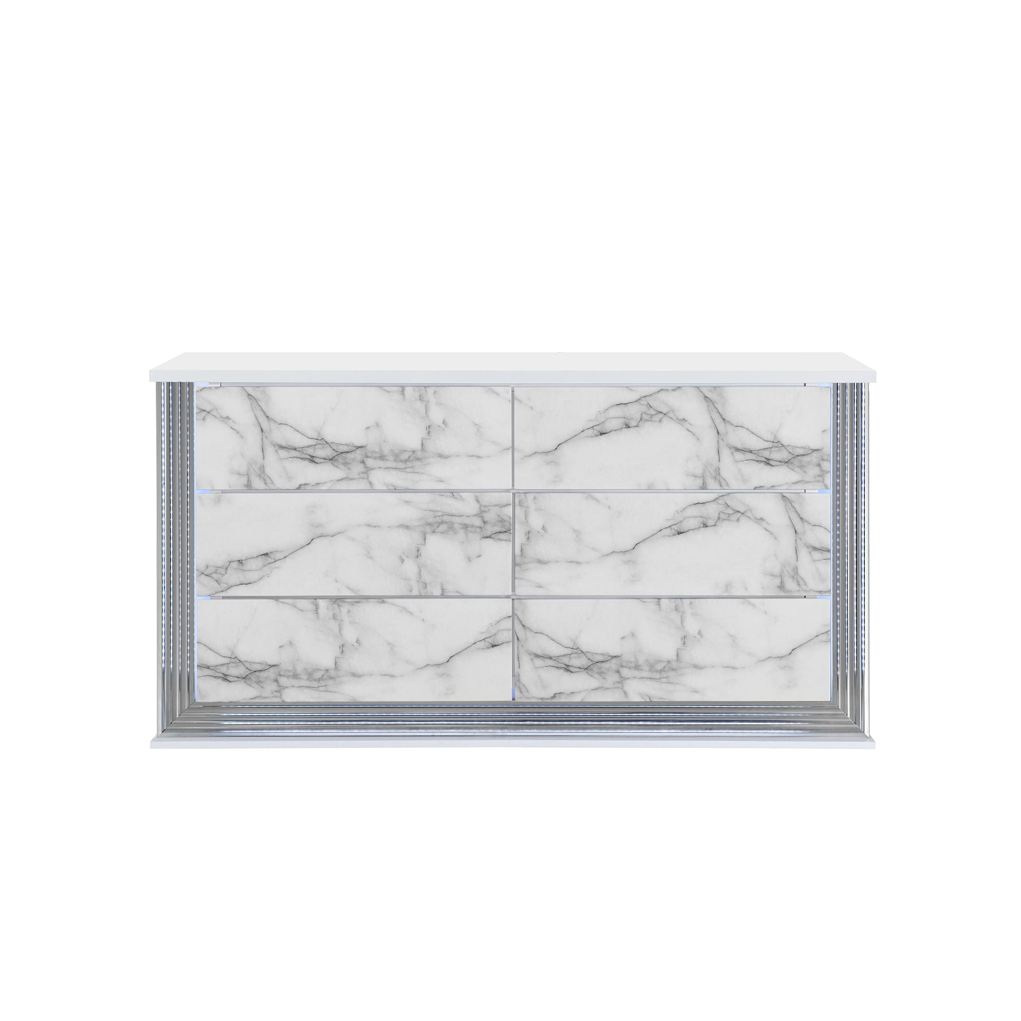 Moon - Dresser With LED Lighting - Marble