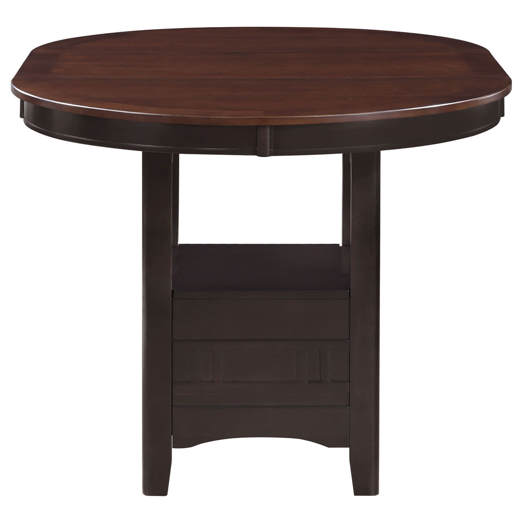 Avonlea - 5 Piece Set With Round Table And Upholstered Chairs - Chestnut