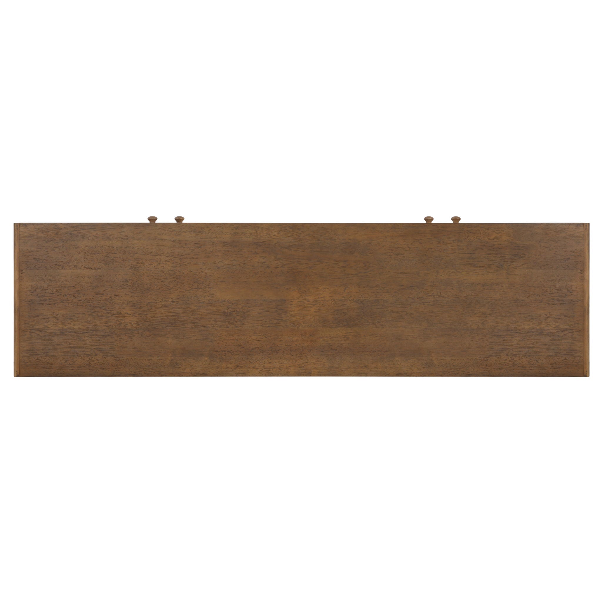 Modern Scandinavian 4 Door Sideboard, Storage Cabinet With Adjustable Shelves - Gold / Walnut