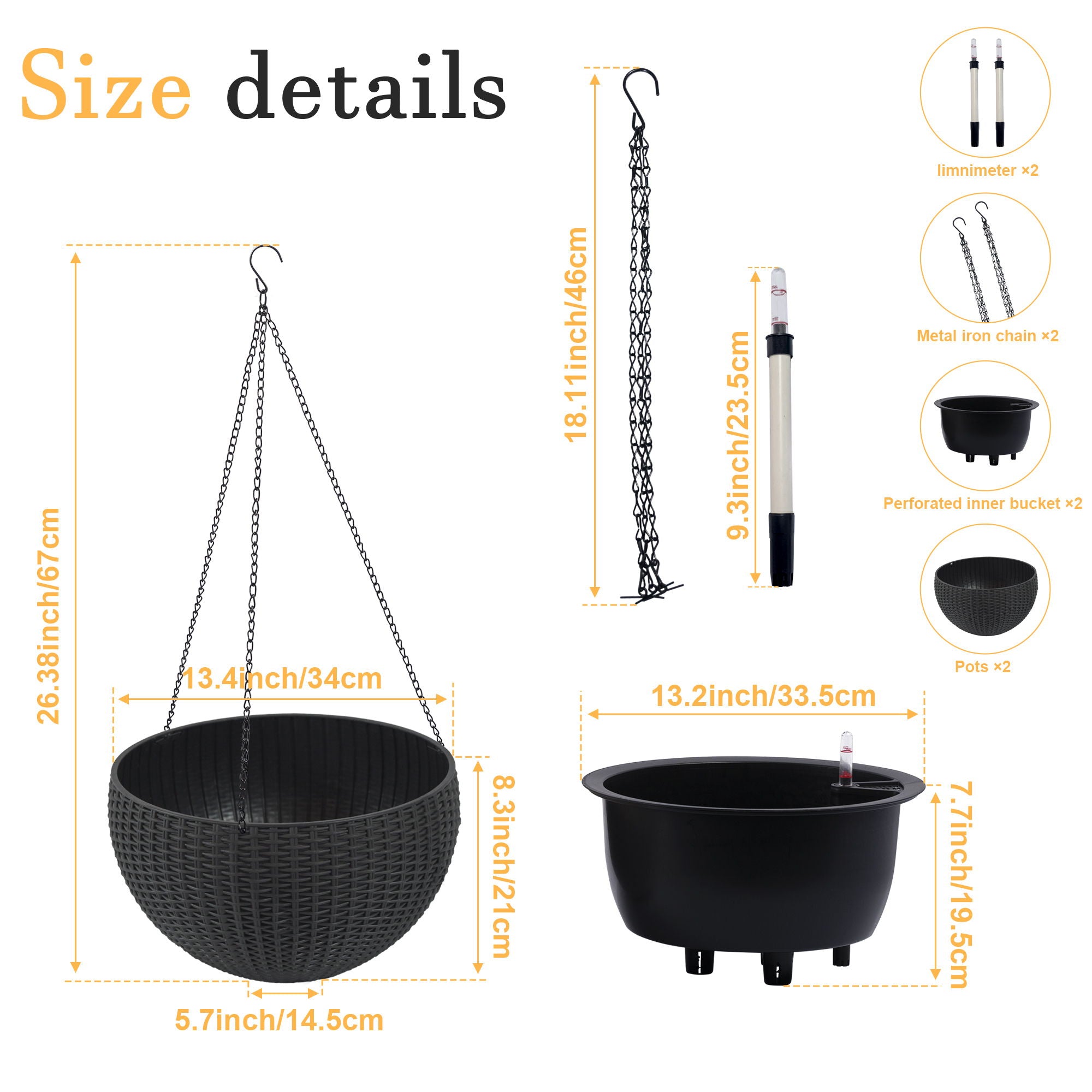 Self Watering Hanging Planter