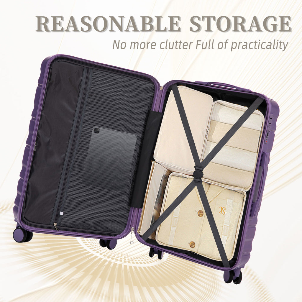 Tourist 3 Piece Luggage Set, Combination Lock, Durable Hard Shell With 360° Silent Wheels