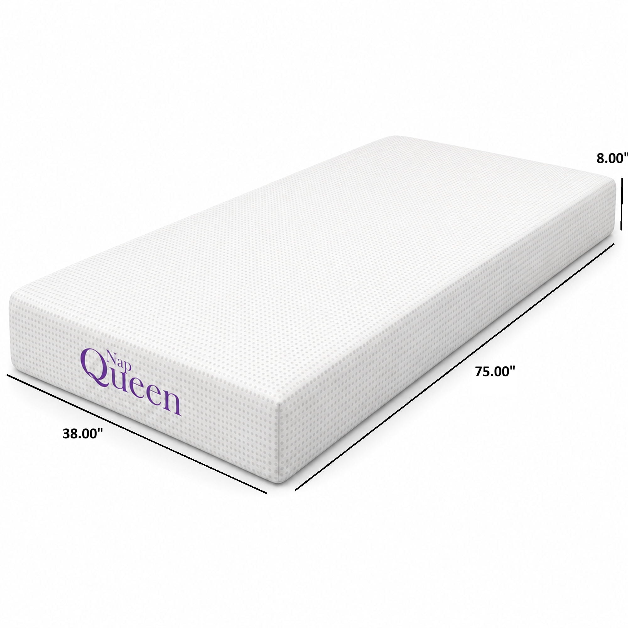 8" Memory Foam Mattress With Charcoal Infusion And Silky Mesh Cover