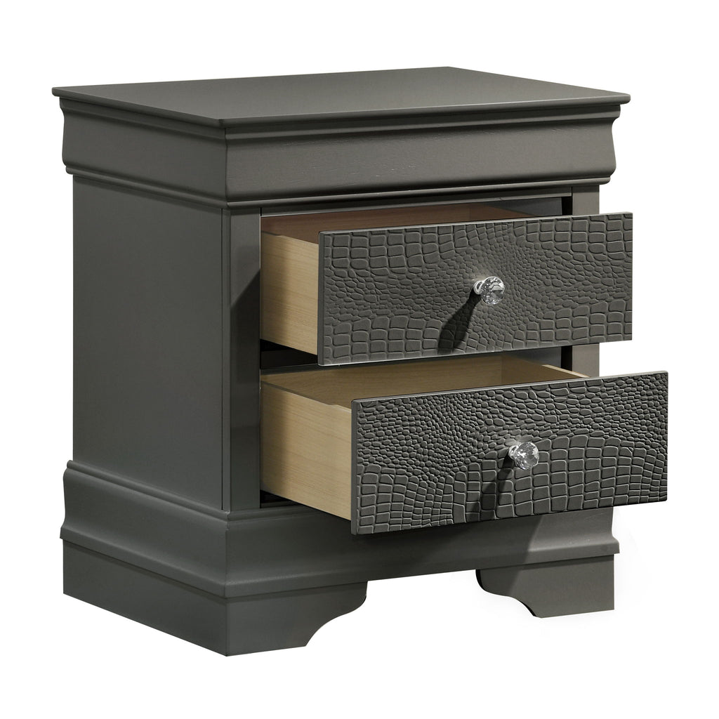 Blaze - 2 Drawer Modern Nightstand