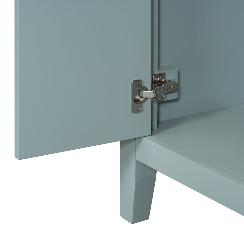 Modern Bathroom Vanity With Sink, Freestanding Design With Drawers And Doors