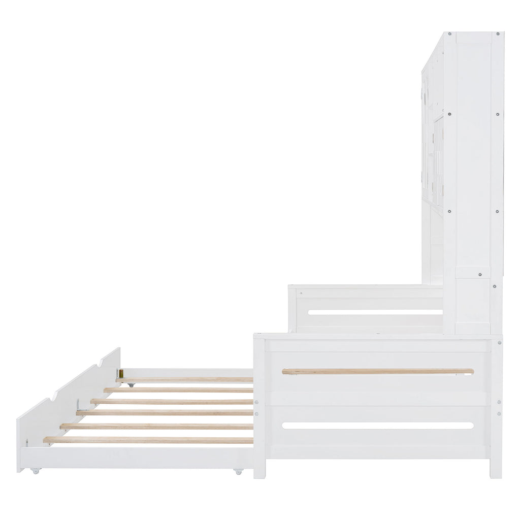 Daybed & All-In-One Cabinet And Shelf