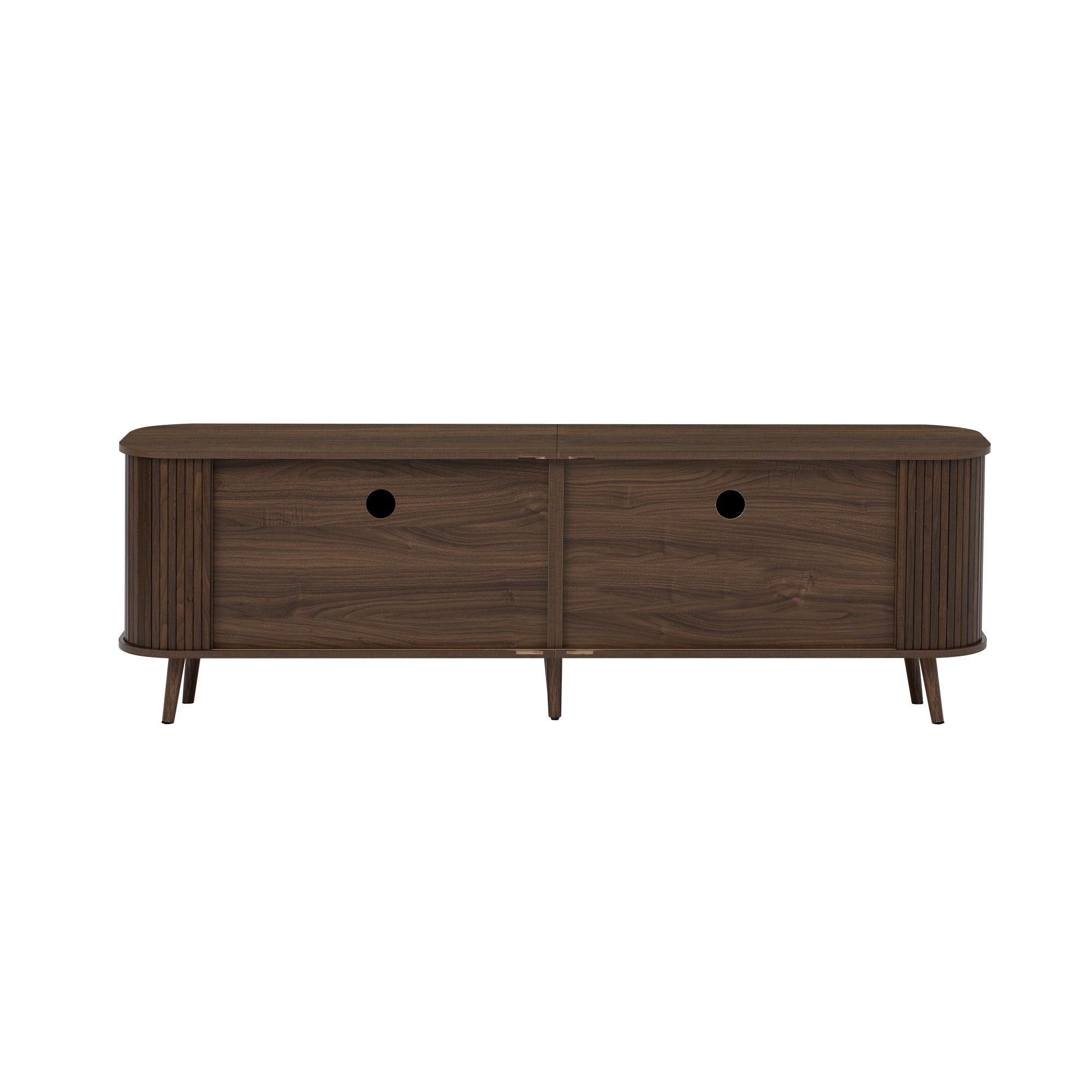 70" TV Stand, Media Center With Ample Storage - Dark Brown