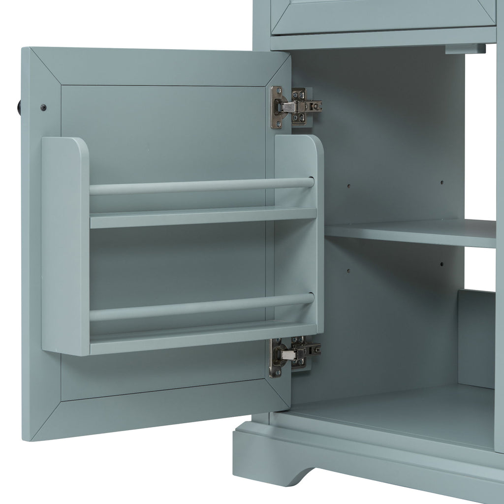 Bathroom Vanity With Sink, 2 Tip Out Drawers, Soft Close Hinges - Gray